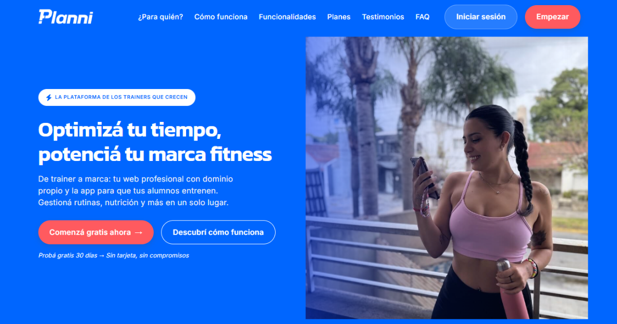 Planni Planni · Plataforma para entrenadores personales y coaches de nutrición